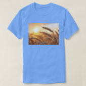 T-shirt Amber Waves Minimal Botanical Rustic Subdued Blé (Design devant)
