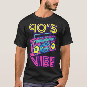 T-shirt Ambiance 90 Boom Box Radio Amateur de Musique Rétr