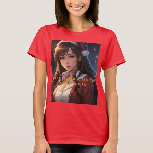 T-shirt Ambiance de décembre (Devant)