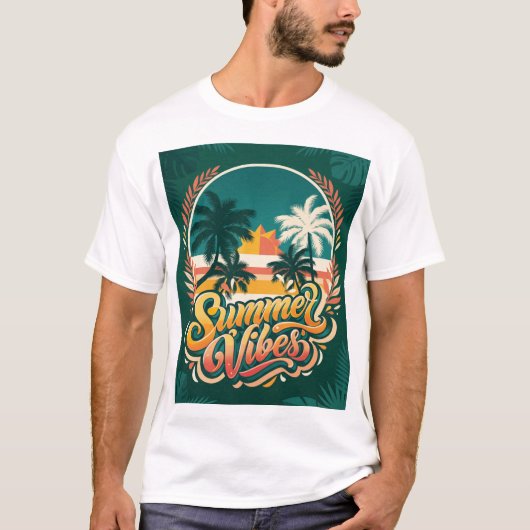 t-shirt ambiance estivale (Devant)