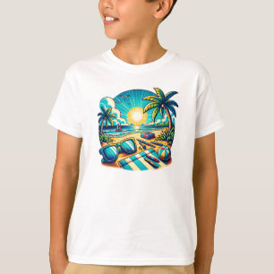 T-shirt ambiance estivale de plage