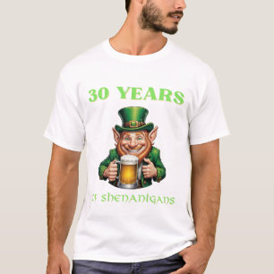 T-shirt Ambiance Fête Saint Patrick 30ème Anniversaire