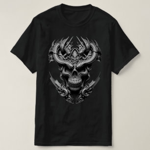 T-shirt Ambiguïté Art Dragon Alien Création Crâne Design