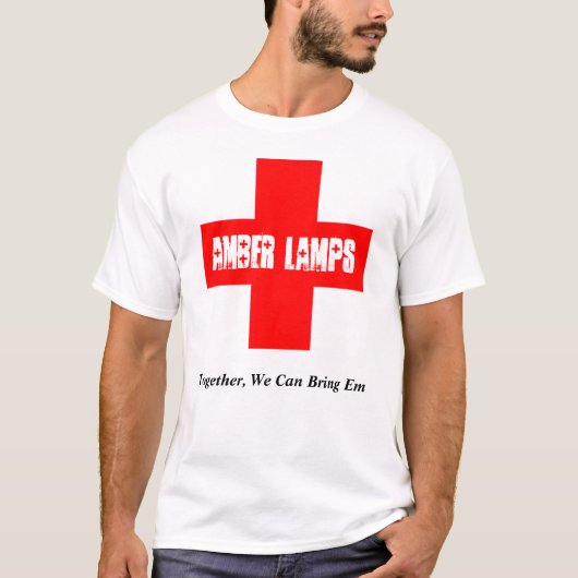 T-shirt ambre de lampes (Devant)
