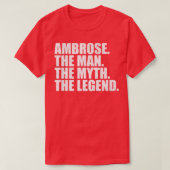 T-shirt Ambrose Ambrose Nom Ambrose prénom (Design devant)