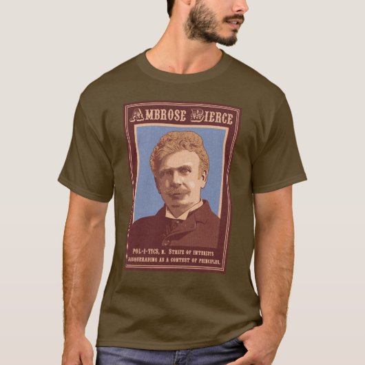 T-shirt Ambrose Bierce - la politique (Devant)