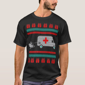 T-shirt Ambulance moche de Noël EMT San