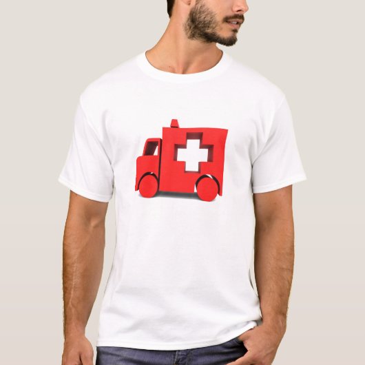 T-shirt ambulance rouge (Devant)