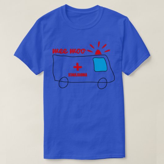 T-shirt Ambulance Wee Woo Woo (Design devant)