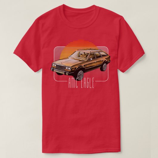 T-shirt AMC Eagle Retro Classic Lover Design 2 (Design devant)