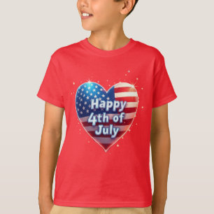 T-shirt Ame américaine : Vibes 4 juillet classiques