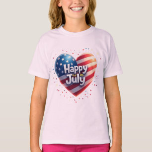T-shirt Ame américaine : Vibes 4 juillet classiques
