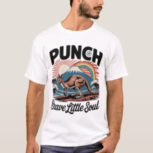 T-shirt Âme courageuse petit kangourou rétro australien