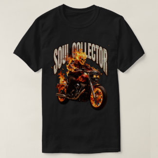 T-shirt Âme de collectionneur de moto flamboyante vintage