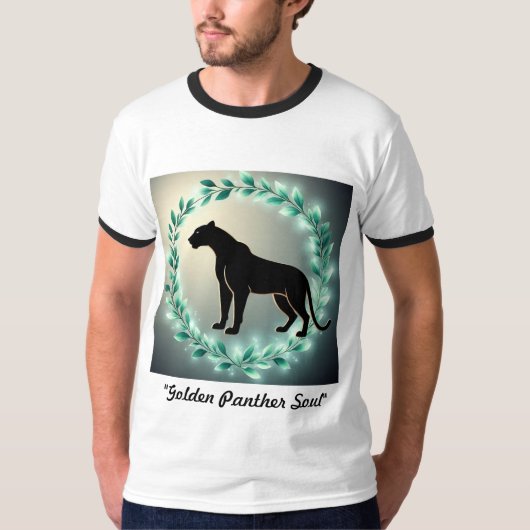 T-shirt Âme de panthère dorée (Devant)