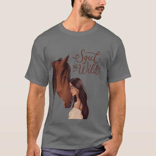 T-shirt Âme du garçon du Cheval Sauvage (Devant)