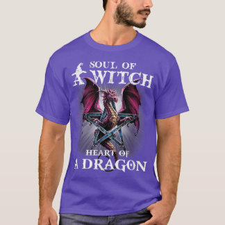 T-shirt Âme D'Un Coeur De Sorcière D'Un Tee De Dragon Drôl