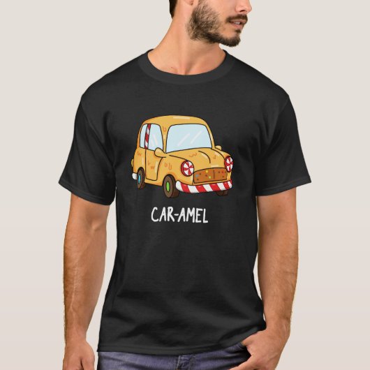 T-shirt Amel de voiture Funny Candy voiture Pun Dark BG (Devant)