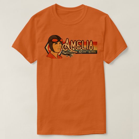 T-shirt Amelia Aircraft School (Design devant)