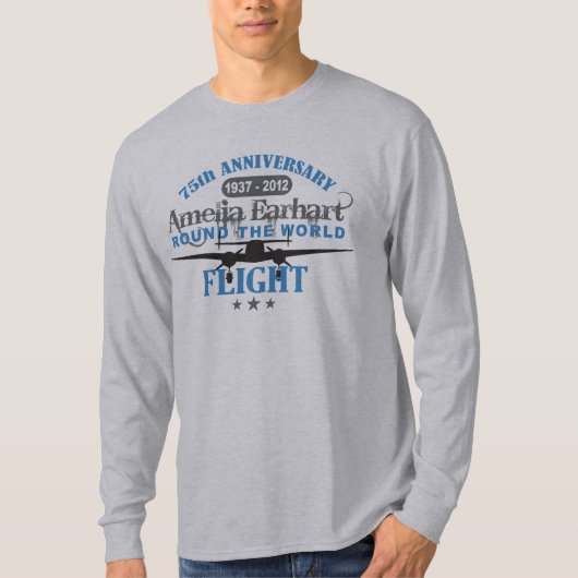 T-shirt Amelia Earhart 75 Anniversaire (Devant)