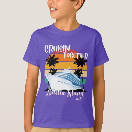 T-shirt Amelia Island Cruise 2025 Famille Voyage en groupe (Devant)