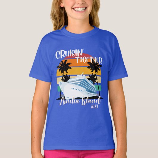 T-shirt Amelia Island Cruise 2025 Famille Voyage en groupe (Devant)