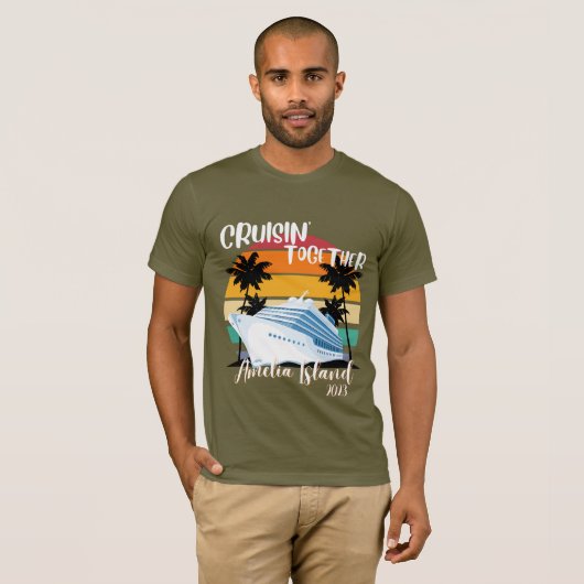 T-shirt Amelia Island Cruise 2025 Famille Voyage en groupe (Devant entier)