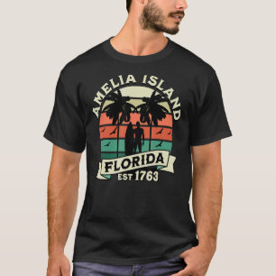 T-shirt Amelia Island Florida Beach Surfing Summer Vacatio