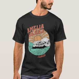 T-shirt Amelia Island Floride Palmiers Fl