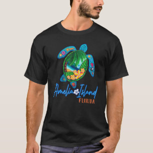 T-shirt Amelia Island Sea Turtle Floride Vacances Famille