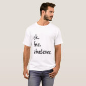 T-shirt Amende correcte quoi que (Devant entier)