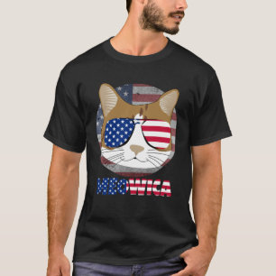 T-shirt Ameowica Chat Américain Miaou Chaton Mignon