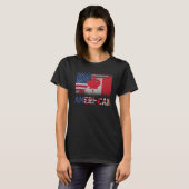 T-shirt Ameri Can Us Eh America Canada Drapeau American Ca (Devant entier)