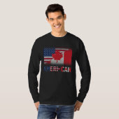 T-shirt Ameri Can Us Eh America Canada Drapeau American Ca (Devant entier)