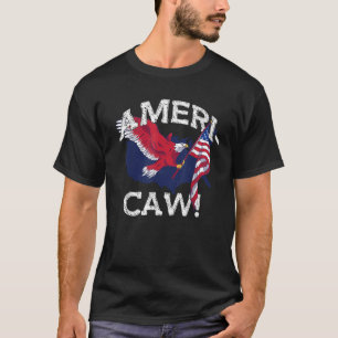 T-shirt AMERI CAW Eagle America Mème USA 4 juillet