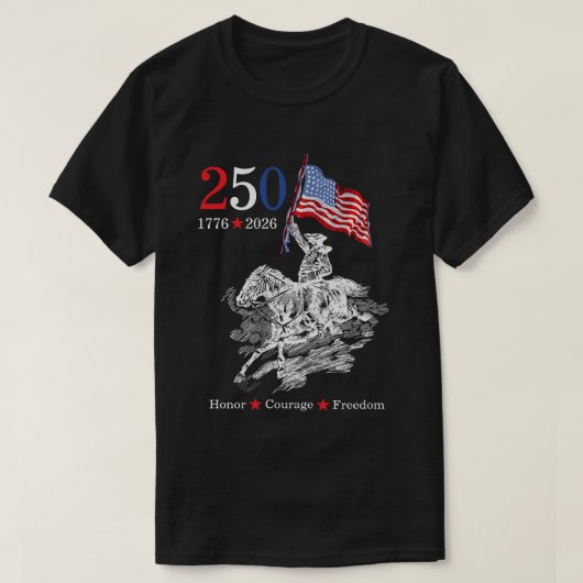 T-shirt America 250 Ans (Design devant)