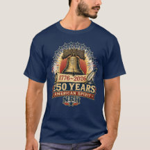 T-Shirt America 250 Ans 1776–2026 Cloche de la Lib