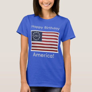 T-shirt America Birthday 250