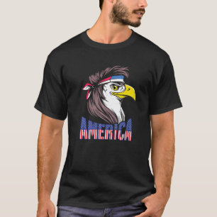 T-shirt America Eagle Beak Patriotique Américain Drapeau 4
