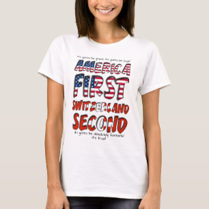T-shirt America First Suisse Deuxième fantastique