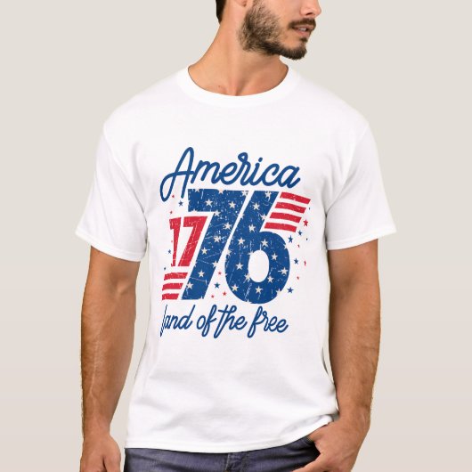T-shirt America Land Of The Free  (Devant)