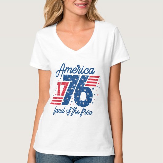 T-shirt America Land Of The Free (Devant)