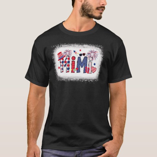 T-shirt America Mimi Flip Flops Fireworks Patriotique Mimi (Devant)