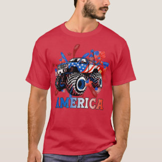 T-shirt America Monster Truck 4 juillet 2