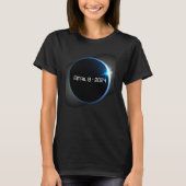 T-shirt America on April 8 2024 astronomical totality ecli (Devant)