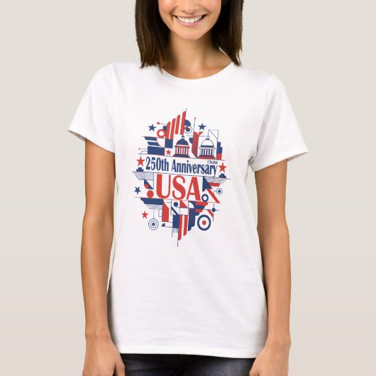 T-shirt America’s 250th anniversary (Devant)