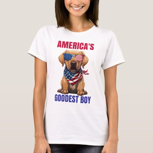 T-shirt America’s Goodest Labrador (Devant)