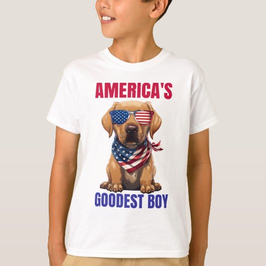T-shirt America’s Goodest Labrador (Devant)