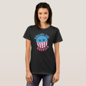 T-shirt America Vibes Smile Face US Drapeau Retro Super 4e (Devant entier)