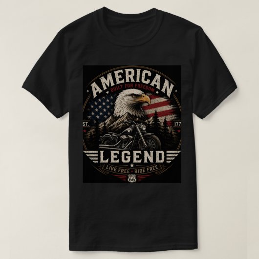 T-shirt américain (Design devant)